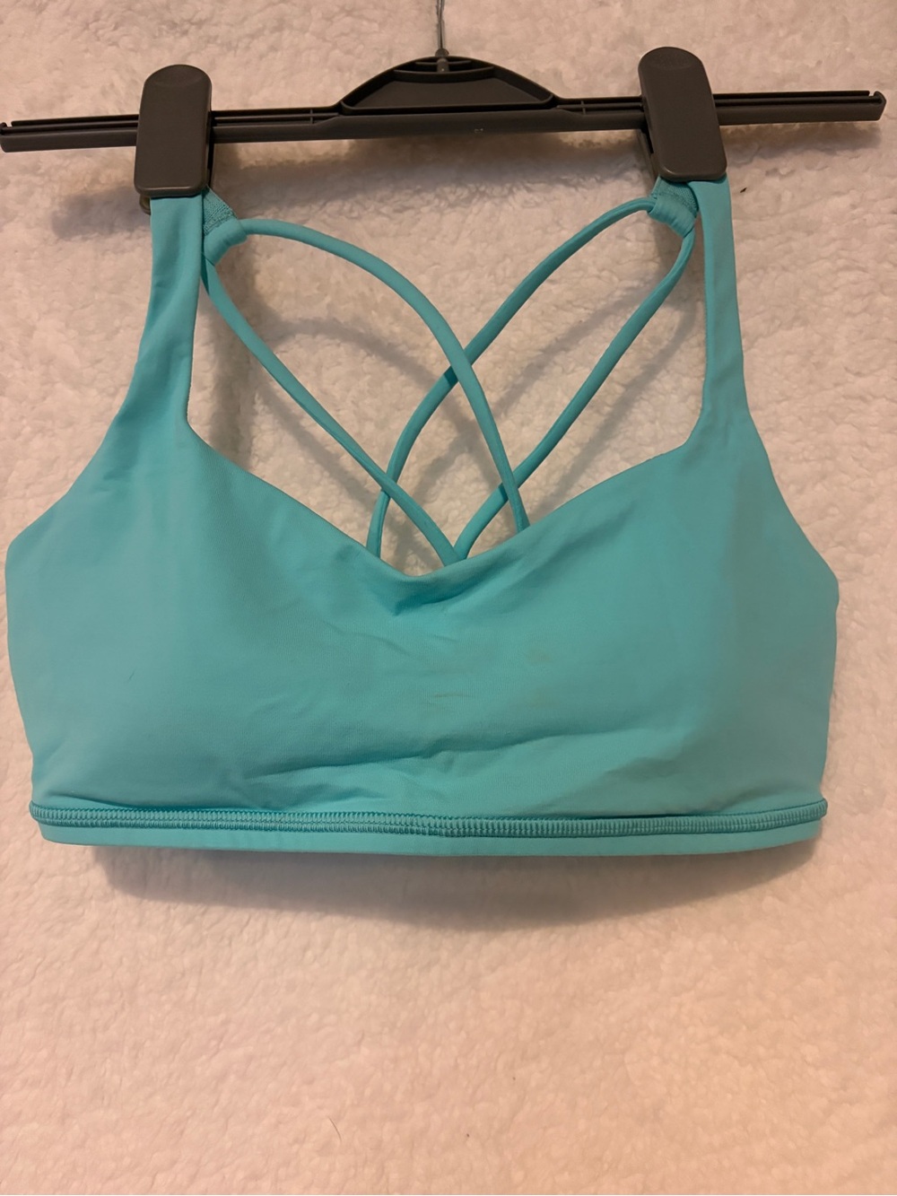 lululemon athletica Turquoise Strappy Back Sports Bra